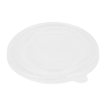 Imagem de Restaurantware - APENAS TAMPAS: Tampas de recipiente Bio Tek 14 x 15 x 0,5 cm, 200 tampas redondas descartáveis - Recipientes vendidos separadamente, vedação firme, tampas de recipiente de plástico