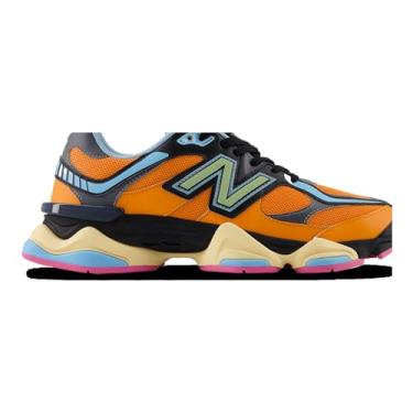 Imagem de New Balance 9060 - Masculino (Laranja/Preto/Azul), Laranja/preto/azul, 41