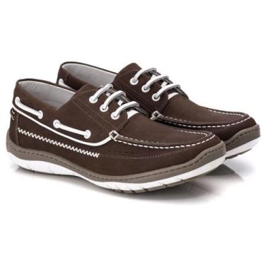 Imagem de Sapato Dockside Comfort Masculino em Couro Chocolate - Ranster, 37