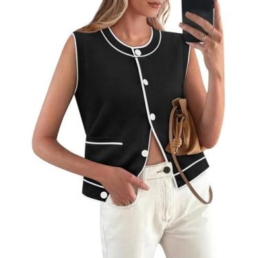 Imagem de Camiseta regata Yousify Summer 2025, moderna, com botões, mulheres neg