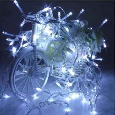 Imagem de Pisca Pisca 8 Funções 8M 127V 220V 100 Leds Luz De Natal Forte Ilumina