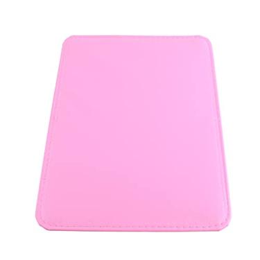 Imagem de Tapete de mesa para arte em unhas, almofada dobrável, lavável, para mesa de manicure, macio, durável, antiderrapante, elegante, material PU para salão de beleza, uso doméstico, (Rosa)
