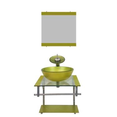 Imagem de Gabinete de Vidro 45cm para banheiro Cuba Redonda - Polônia - EKASA, V