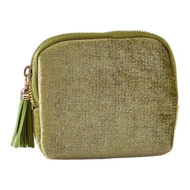 Imagem de UxicRuya Porta-joias Pequeno para Correntes, Pulseiras E Colares, com 5 Compartimentos. Ideal para Presentear Esposas Ou Mães, Verde grama