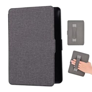Imagem de Akacy Capa com função hibernar/despertar automática para Kindle Paperwhite de 7,0 polegadas 12ª geração lançada em 2024 (Modelo: SA568B/SA569P) padrão pintado com alça (3)