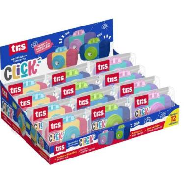 Imagem de Borracha Colorida TRIS CLICK C/APONT+ROLINHO 3CO DP.C/12 - Summit