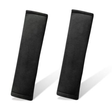 Imagem de Tuxihapp Capa para cinto de segurança de carro com 2 peças - Capa macia para cinto de segurança de carro com alça de ombro para proteger seu pescoço - Almofada de cinto de segurança confortável