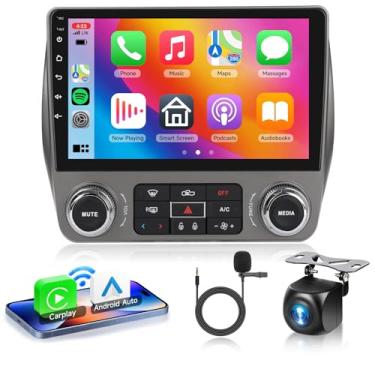 Imagem de Estéreo automotivo 2G + 64G Android 13 para Chevrolet Camaro 2010-2015 com Carplay sem fio Android Auto, tela sensível ao toque de 9 polegadas, suporte para rádio GPS/WiFi/Bluetooth/FM/SWC/câmera de