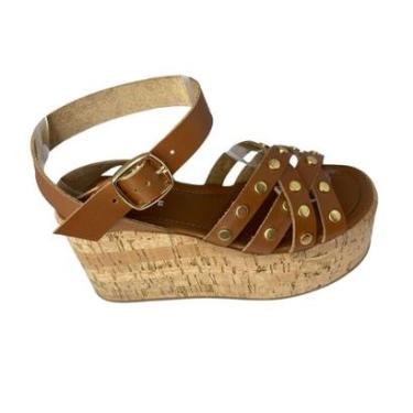 Imagem de Sandalia Feminina Lia Line Salto Ana Bela Rolha-Feminino