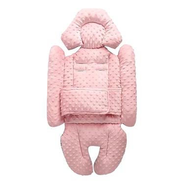 Imagem de Shakven Almofada de apoio corporal para bebê, apoio de cabeça de bebê para assento de carro, Suporte macio para cabeça e corpo para assento de bebê, Forro de inserção de carrinho para chá de bebê,