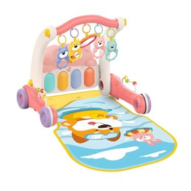 Imagem de Andador com Piano e Tapete de Atividades Infantil 2 em 1 (Rosa)