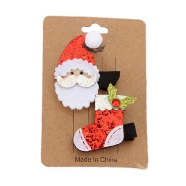 Imagem de Conjunto de grampos de cabelo de Natal, clipes de bico de pato de Natal - Decoração de clipes de bico de pato de Natal | Ferramenta de decoração de cabelo em cores brilhantes para atividades escolares