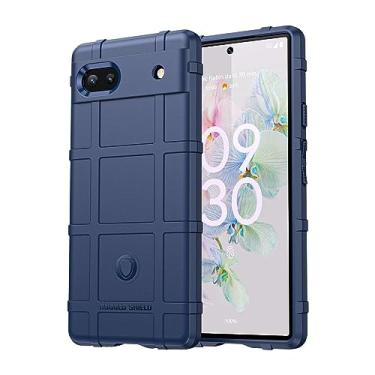 Imagem de IDEWEI Capa para Google Pixel 6A, fibra de carbono refinada, anti-queda, anti-impressões digitais, proteção integral. A capa do telemóvel é compatível com o Google Pixel 6A