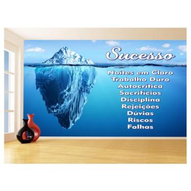 Imagem de Papel De Parede 3D Arte Iceberg Do Sucesso Água 3,5M Tra115 - Você Dec