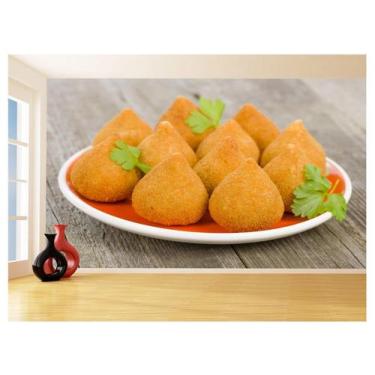 Imagem de Papel De Parede 3D Alimentos Salgados Coxinha 3,5M Al493 - Você Decora