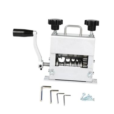 Imagem de IEUDNS Decapador de fios manual com manivela, decapador de fios de cobre com seis furos, Prata