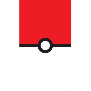 Imagem de RoomMates Mural Pokémon Pokeball vermelho e branco Peel and Stick, RMM1340