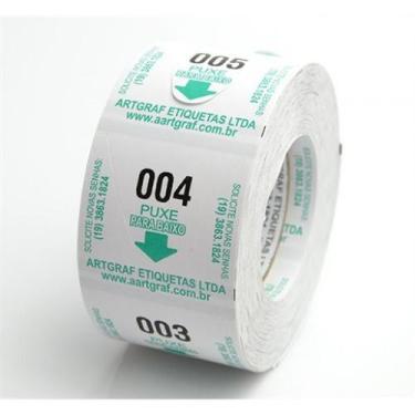 Imagem de 3 Rolos Senha Numerada 3 Colunas 000-999 Verde C/2000 P/ Dispenser Sen