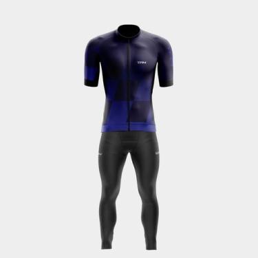 Imagem de Conjunto Camisa Premium TR4 Calça Forro Gel Proteção Uv - Way, Blue sq