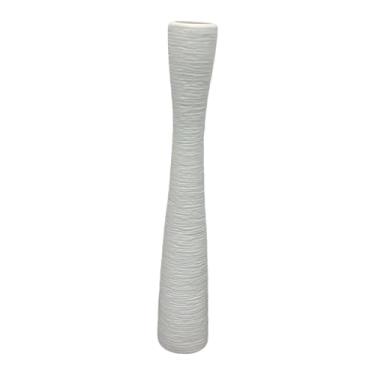 Imagem de IEUDNS Vaso de chão alto, suporte para flores, vaso decorativo para plantas, ideal para cantos e galhos, Branco 38.5cm