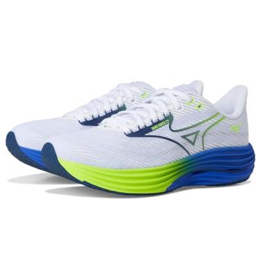 Imagem de Mizuno Tênis masculino Wave Rider 29, Branco/Azul Estate, 38
