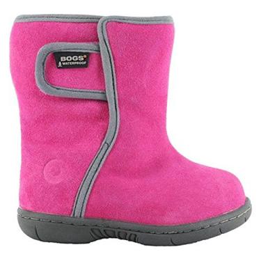 Imagem de Bota de couro HooDoo Baby Bogs (infantil), Bolha de goma rosa, 5 Toddler
