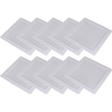 Imagem de Kit 10 Luminária Plafon Led Quadrado Embutir 18W 6500K Noll