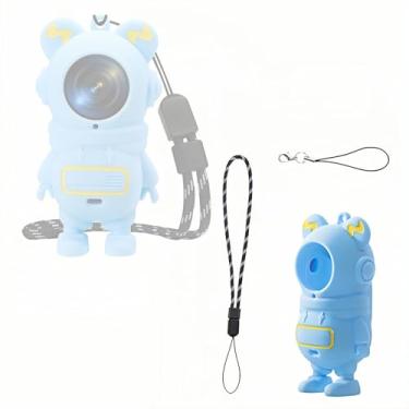 Imagem de Capa de silicone para Insta360 GO 3S, capa protetora à prova de choque de astronauta compatível com Insta360 GO 3S/3 com alça de mão antiperda, envoltório de corpo inteiro, não afeta os botões e a