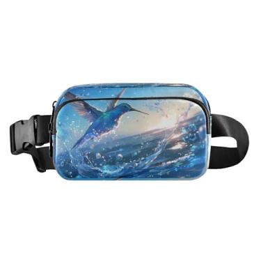 Imagem de CEBUGI Mini pochetes de caminhada para homens e mulheres, pochete moderna resistente à água com cinto ajustável para treino, viagem, corrida, C107, tamanho único (20 × 5,3 × 13 cm), descolada, moderna