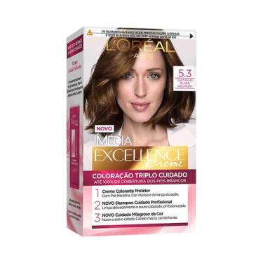 Imagem de Coloração Imédia Excellence 5.3 Castanho Claro Dourado - IMEDIA