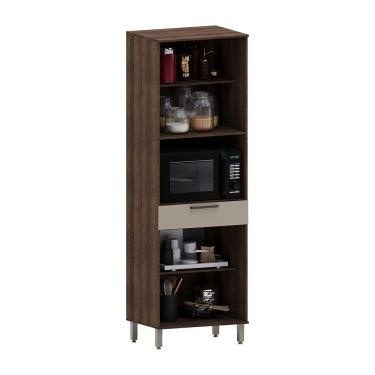 Imagem de Paneleiro 70cm 4 Portas 1 Gaveta Com Espaço Micro-ondas