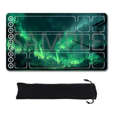 Imagem de Riftbound TCG Playmat with Zones Unofficial, Original Design Play mat 24x14 Inchnon Free Storage Bag (251028116,Zone)