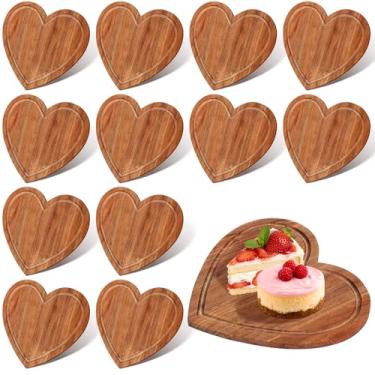 Imagem de 12 peças, presentes de dia dos namorados, tábua de cortar coração, 22 x 19 cm, tábua de pão de madeira de acácia, queijo para servir queijo, carne, queijo e legumes, presentes femininos
