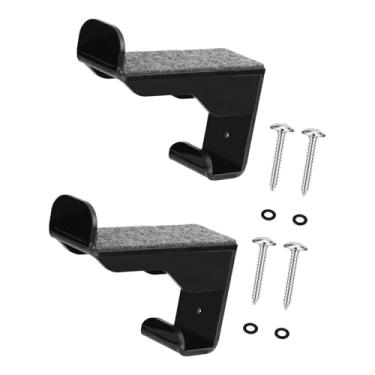 Imagem de kowaku Conjunto de 2 Suportes de Parede para Pranchas de Snowboard, Suportes para Capacete, Cabides para Armazenamento de Equipamentos de Esqui e Snowboard, Preto