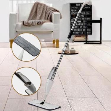 Imagem de Mop Spray Giratório Gatilho Rodo Para Limpeza Rápida Prática - Guiro