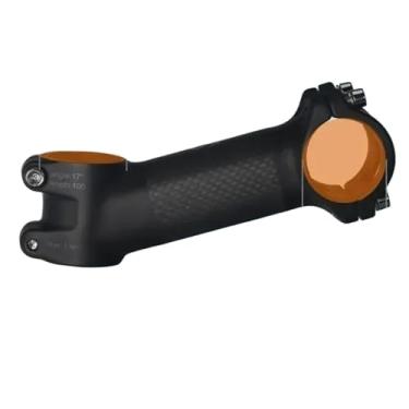 Imagem de Mesa de guidão para bicicleta em carbono e alumínio, MTB, potência ultraleve, 31,8 mm, compatível com guidões de 70/80/90/100 mm para bicicletas de estrada e montanha.(17Degree-100mm-Matte)