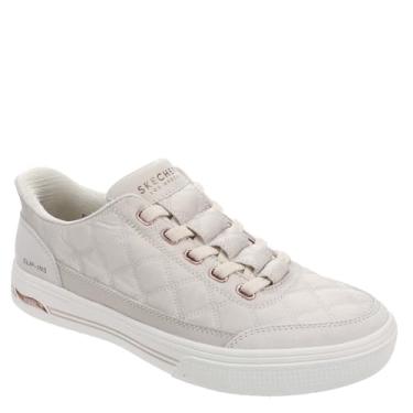 Imagem de Skechers Tênis feminino sem cadarço Arcade-Cuddle Steps Hands Free Slip-ins, Off-white, 9.5 Wide