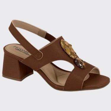 Imagem de Sandália Feminina Peep Toe Confort Salto Bloco Médio Modare 7172.127.21736-Feminino