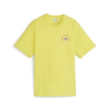 Imagem de Camiseta Puma Estampada Graphic Tee Downtown Relaxed Feminina-Feminino