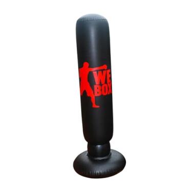 Imagem de menolana Saco de pancadas inflável para crianças, saco de boxe de 165 cm, presente autônomo, brinquedo de coluna de boxe para treino interno e externo para