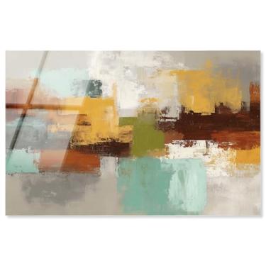 Imagem de Minimalista Tones II Impressão acrílica arte de parede abstrata por Art Remedy, pronto para pendurar, 61 x 40 cm