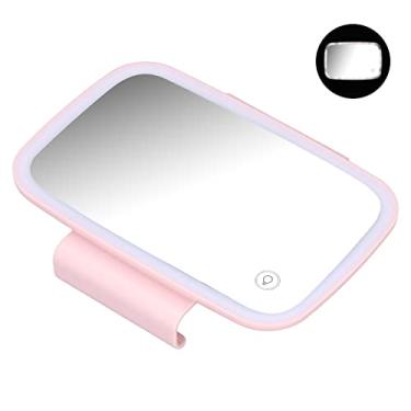 Imagem de Mingzhe Espelho de Viseira Solar LED Com Luzes LED Surround Integradas e Tela Sensível Ao Toque, Clipe Retrátil para Espelho Protetor Solar de Carro Universal, Natal Perfeito, Presente (Rosa)