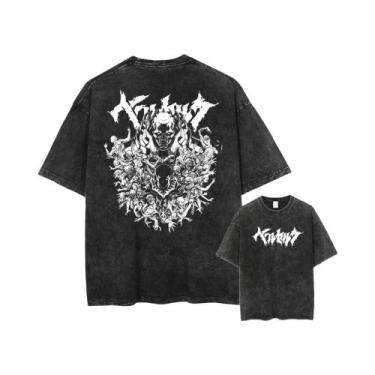 Imagem de Camisetas Unissex Oversized De Alta Qualidade Em Algodão Com Estampa B