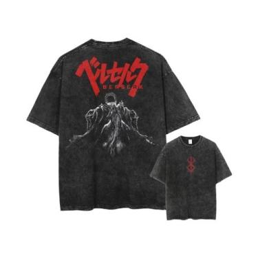 Imagem de Camisetas Unissex Oversized De Alta Qualidade Em Algodão Com Estampa B