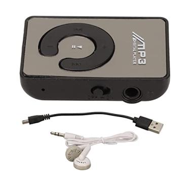 Imagem de Estink Reprodutor de MP3 Player de Música Com Clipes Traseiros, Memória Expansível de 8GB Leve e Portátil Com Longa Duração de Bateria para Esportes, Viagens e Atividades Ao Ar Livre (Preto)