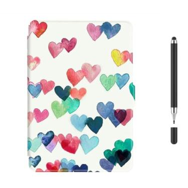 Imagem de Akacy Capa fina e leve com padrão pintado para Kindle Paperwhite 6.0 (Geração 2022/2024, números de modelo C2V2L3 e RS23CV), capa à prova d'água Wake/Sleep (23)