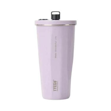 Imagem de Garrafa Térmica De Aço Inoxidável De 600ml Com Canudo, Copo De Café Is