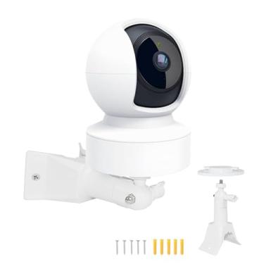 Imagem de GOOSEEN Suporte de parede de canto compatível com TP-Link Tapo C200/C210, câmera de segurança Kasa EC70/KC410S, suporte de montagem ajustável de 360 graus, com parafuso de 1/4 fácil de instalar