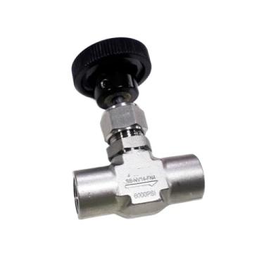 Imagem de Mini válvula de agulha de ar 6000PSI de aço inoxidável NPT fêmea liga/desliga 1/20.3 cm, 1/10.2 cm, 3/20.3 cm, 1/5.1 cm, 3/10.2 cm 1 peça (1/10.2 cm)