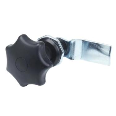 Imagem de MS714-1 Maçaneta de flor de ameixa fechadura elétrica para armário com lingueta de ferro fechadura de porta de armário 1 peça